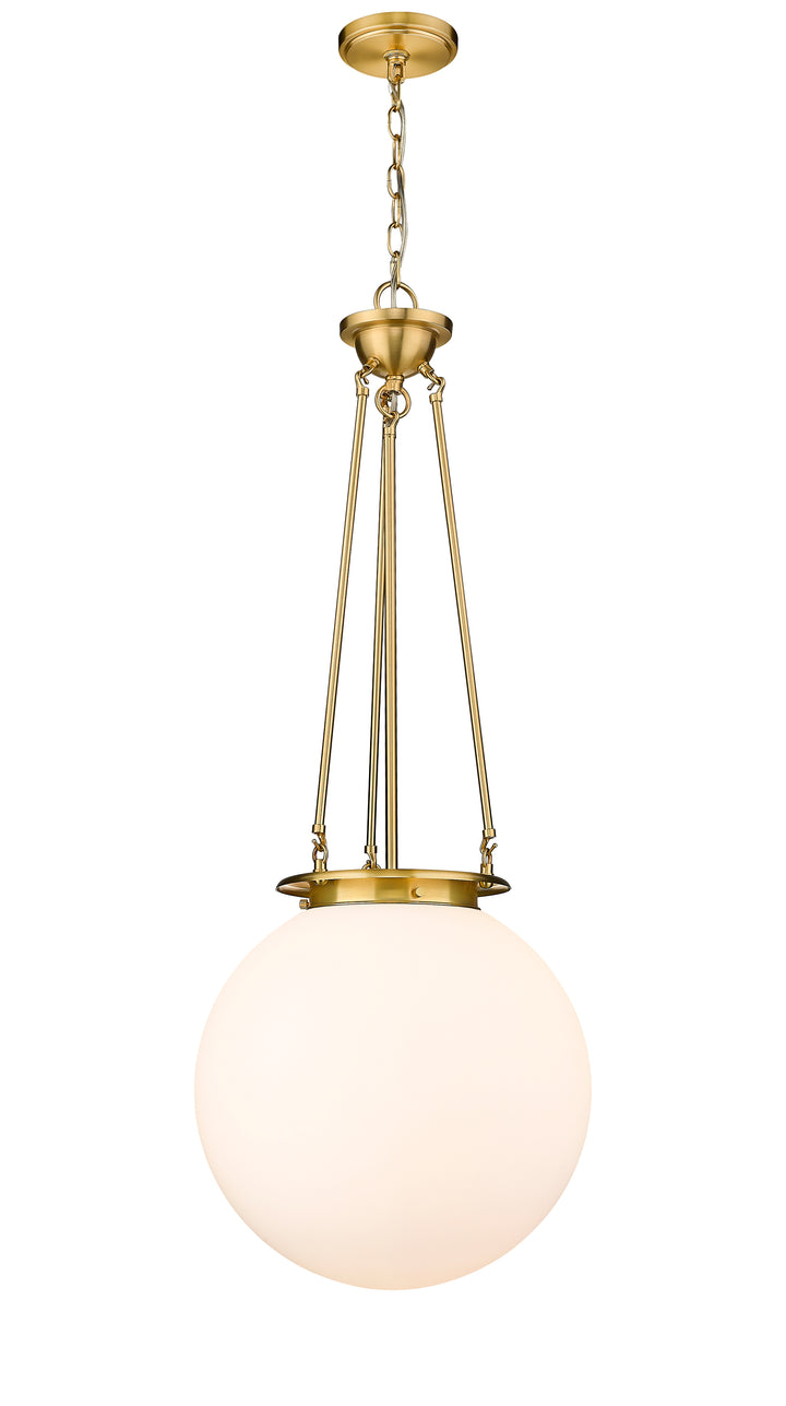 Innovations Lighting Beacon 16" Pendant - Satin Gold Pendants Innovations Lighting Matte White ; Glass Type: Frosted  