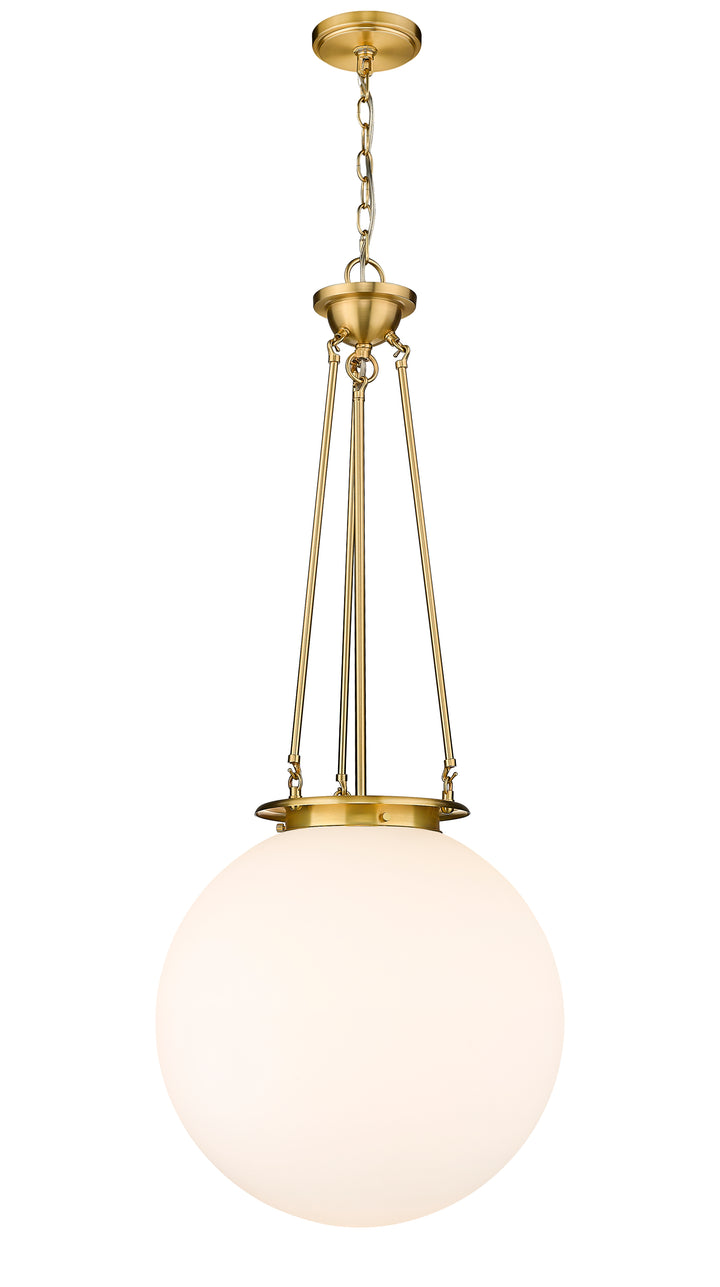 Innovations Lighting Beacon 18" Pendant - Satin Gold Pendants Innovations Lighting Matte White ; Glass Type: Frosted  