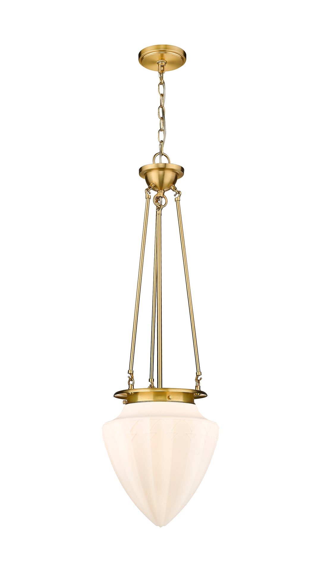 Innovations Lighting Beacon 12" Pendant Pendants Innovations Lighting Satin Gold Matte White ; Glass Type: Frosted 