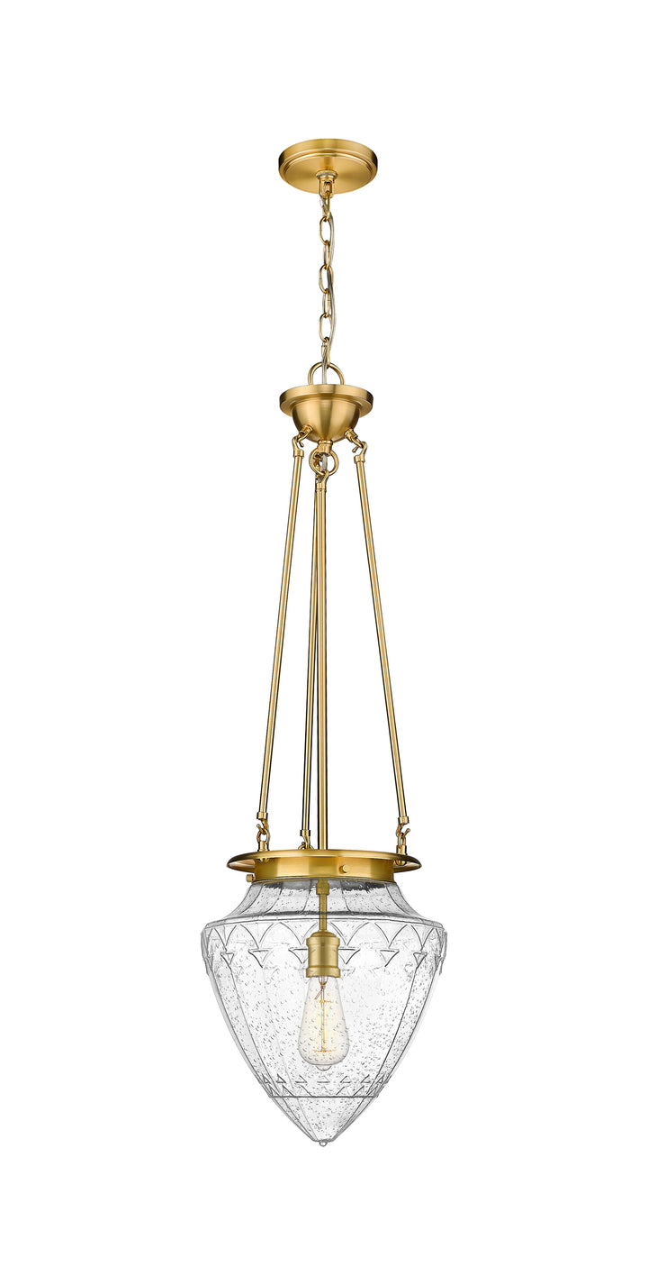 Innovations Lighting Beacon 12" Pendant Pendants Innovations Lighting Satin Gold Seedy ; Glass Type: Seeded 