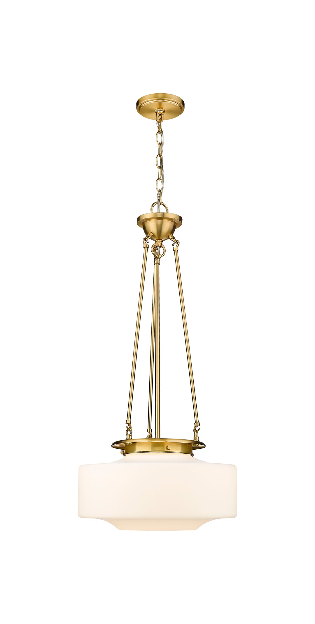 Innovations Lighting Bridgeton 16" Pendant Pendants Innovations Lighting Satin Gold Matte White ; Glass Type: Frosted 