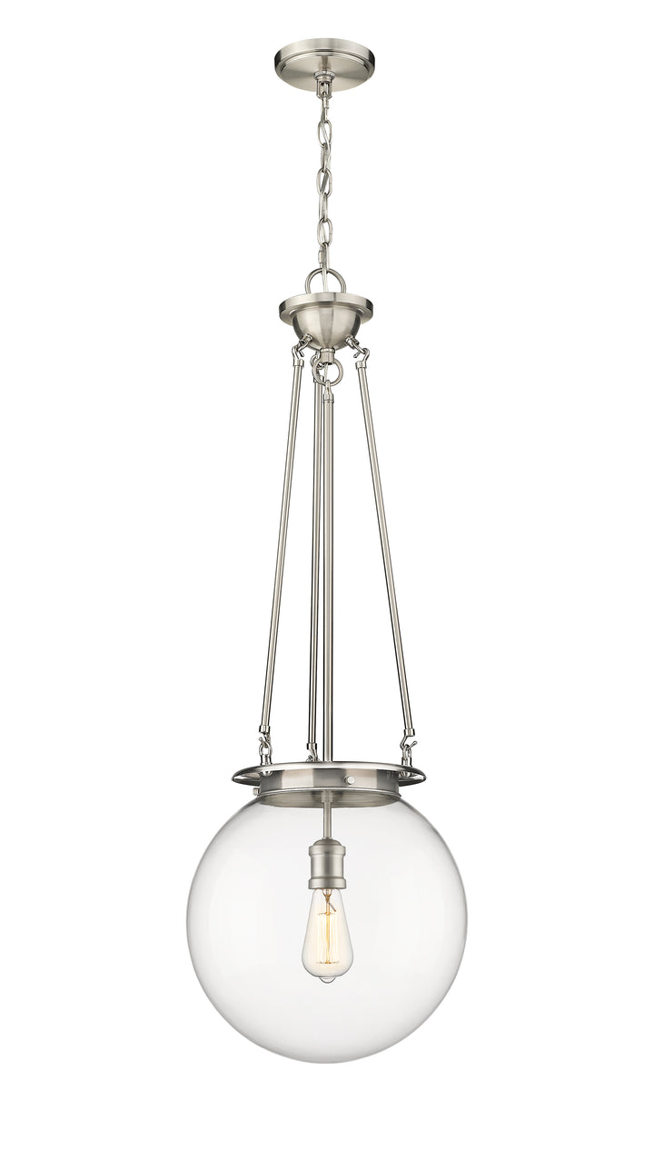 Innovations Lighting Beacon 14" Pendant - Satin Nickel Pendants Innovations Lighting Clear ; Glass Type: Transparent  