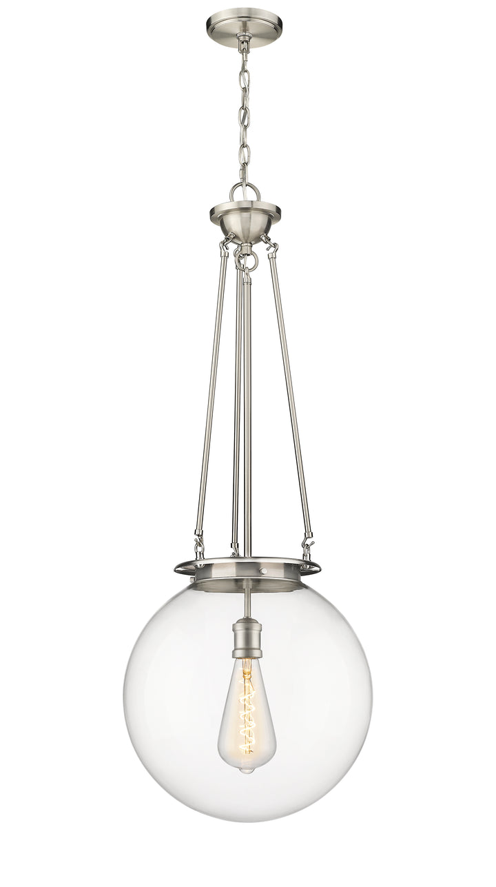 Innovations Lighting Beacon 16" Pendant - Satin Nickel Pendants Innovations Lighting Clear ; Glass Type: Transparent  