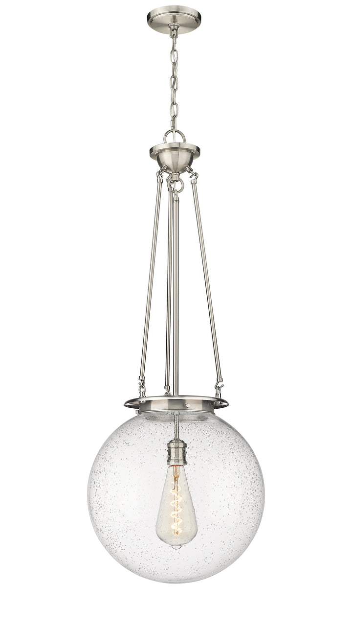 Innovations Lighting Beacon 16" Pendant - Satin Nickel Pendants Innovations Lighting Seedy ; Glass Type: Seedy  