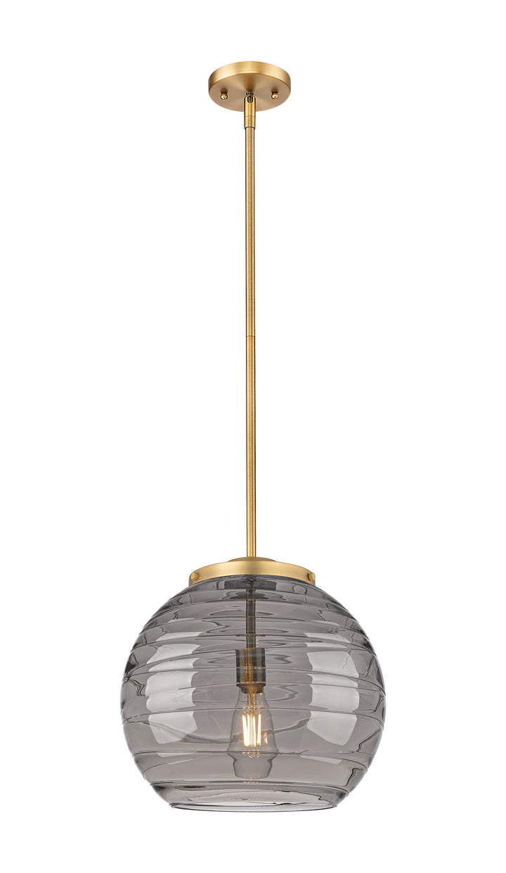 Innovations Lighting Athens Deco Swirl 14" Pendant - Brushed Brass Pendants Innovations Lighting   