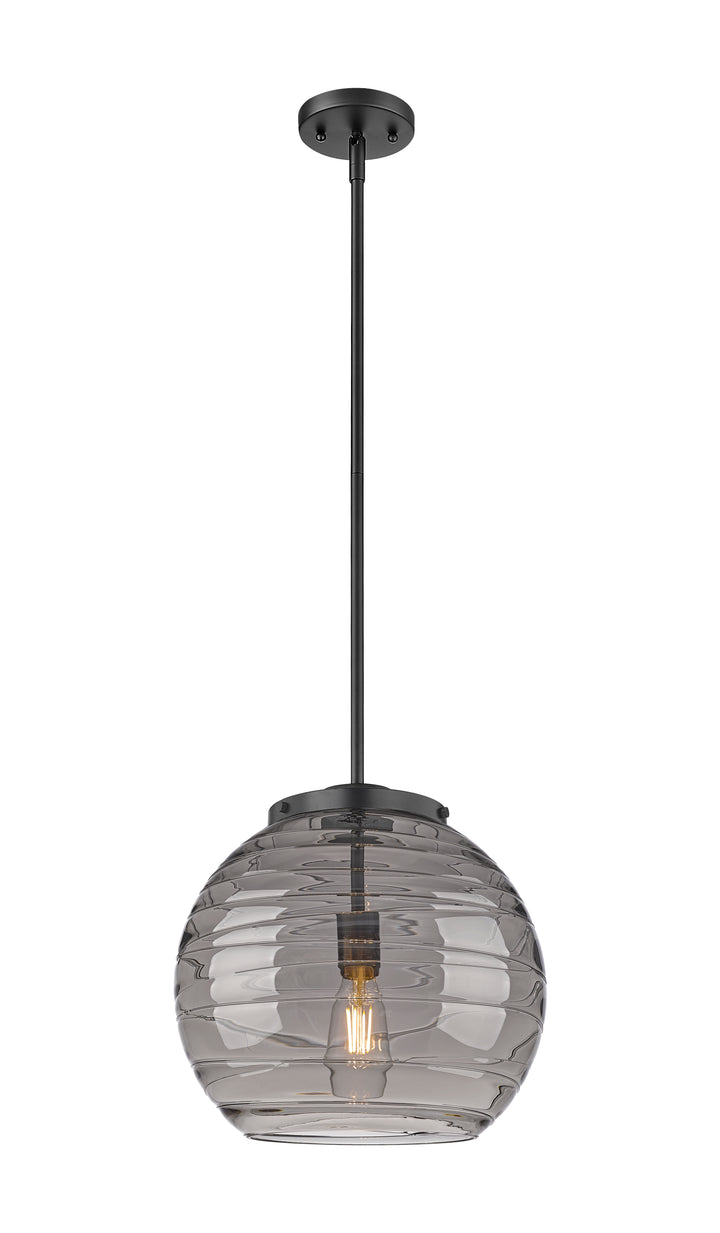 Innovations Lighting Athens Deco Swirl 14" Pendant - Matte Black Pendants Innovations Lighting   