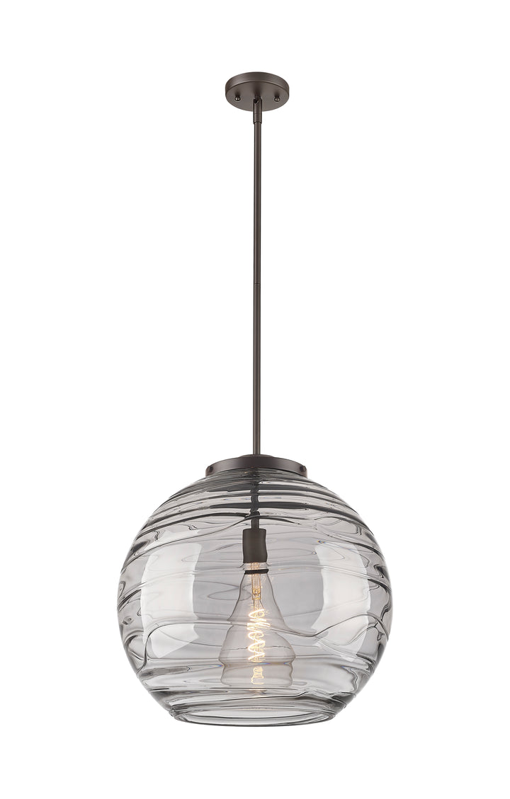 Innovations Lighting Athens Deco Swirl 18" Pendant - Oil Rubbed Bronze Pendants Innovations Lighting   