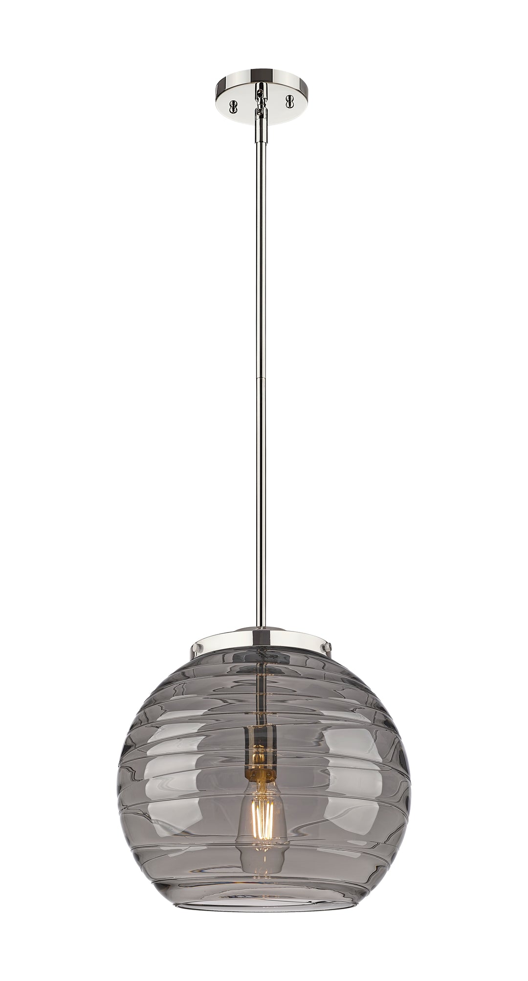 Innovations Lighting Athens Deco Swirl 14" Pendant - Polished Nickel Pendants Innovations Lighting   