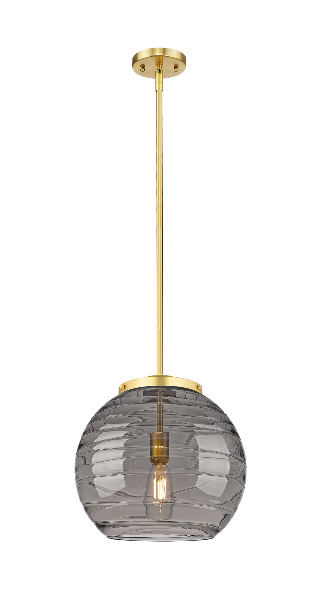 Innovations Lighting Athens Deco Swirl 14" Pendant - Satin Gold Pendants Innovations Lighting   