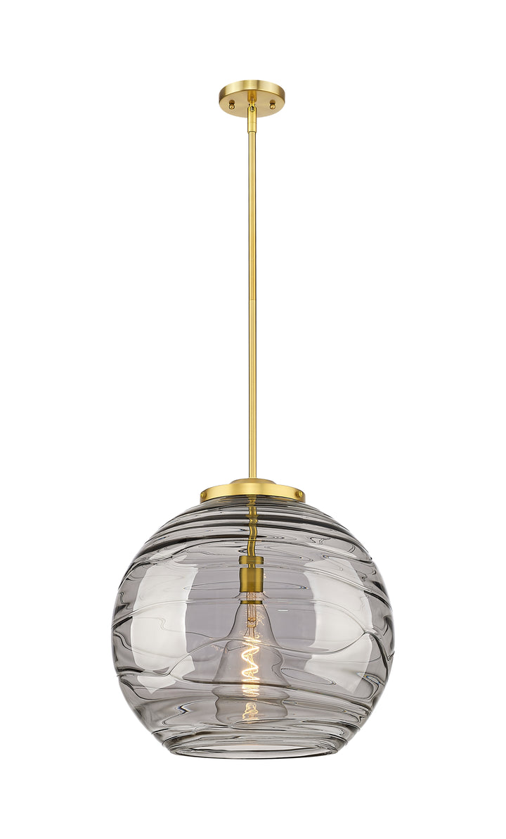 Innovations Lighting Athens Deco Swirl 18" Pendant - Satin Gold Pendants Innovations Lighting   