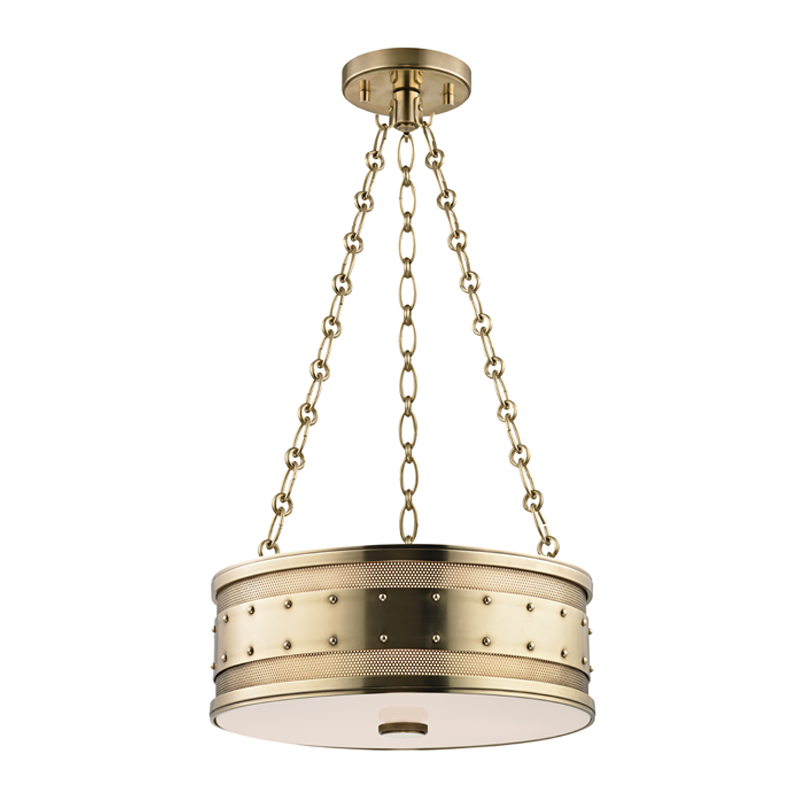 Hudson Valley Lighting Gaines Pendant Pendants Hudson Valley Lighting Aged Brass  