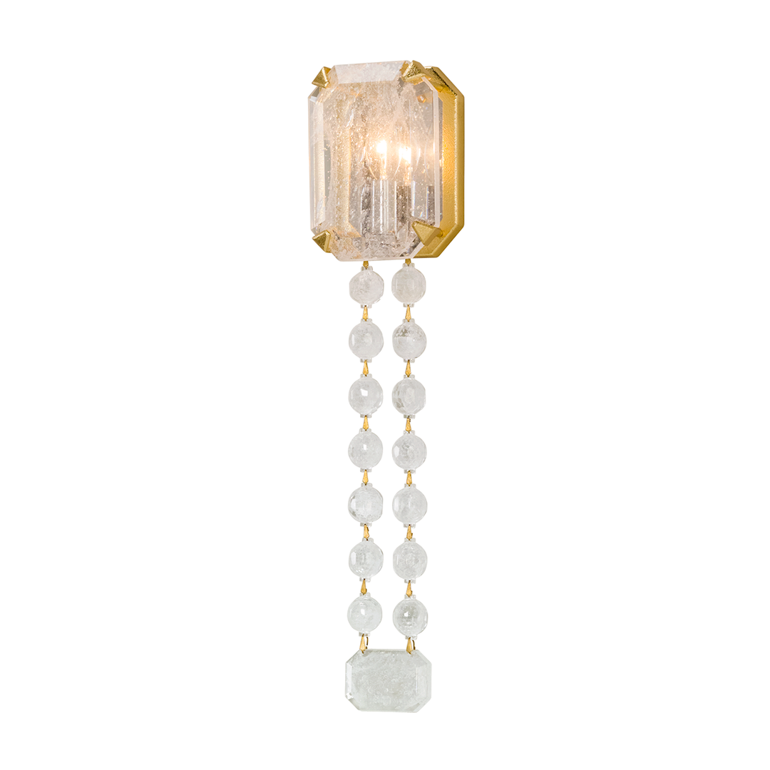 Corbett Lighting Alibi Wall Sconce Wall Sconces Corbett Gold Leaf 4.5x20.5 