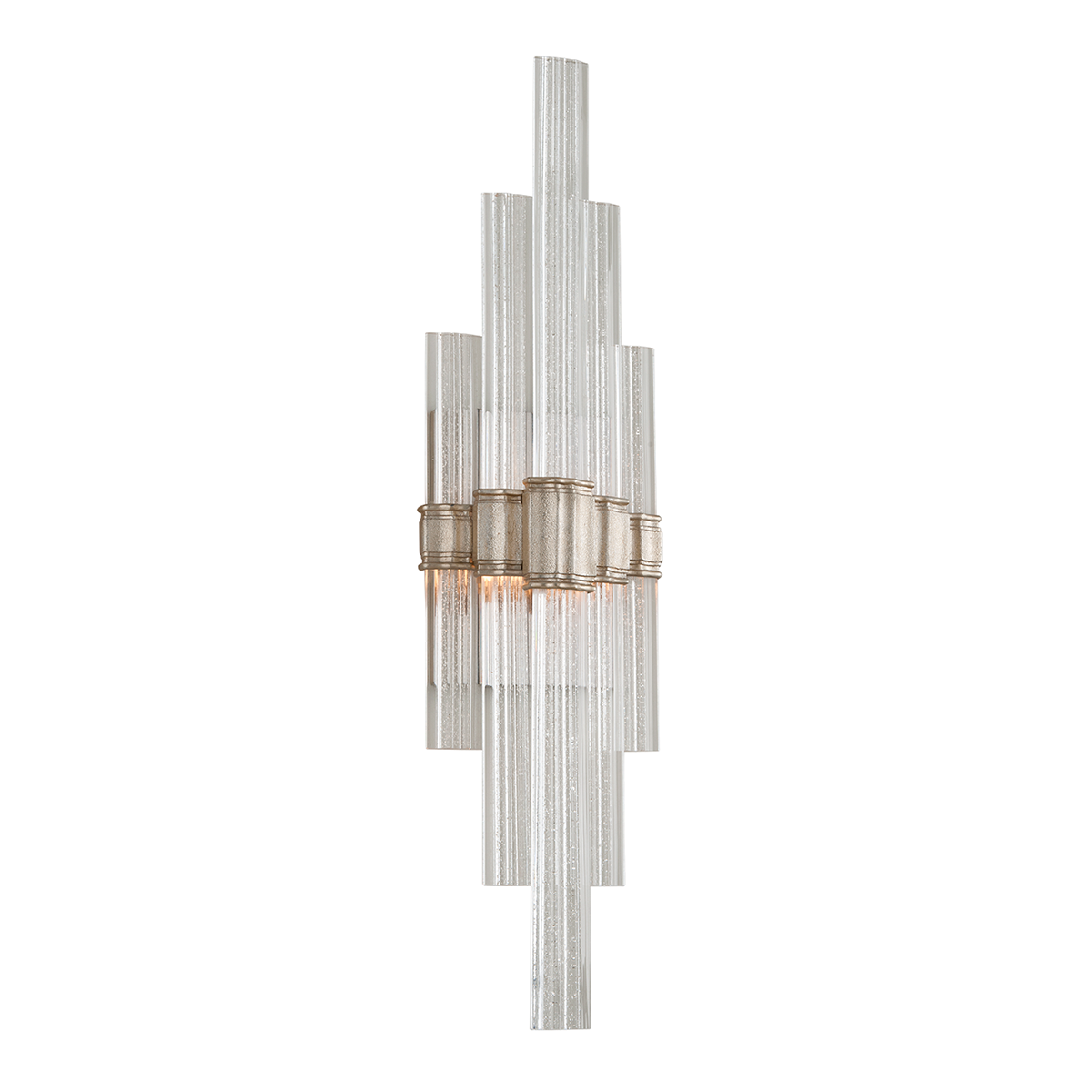 Corbett Lighting Viola Wall Sconce Wall Sconce Corbett WARM SILVER LEAF 7x27.5 