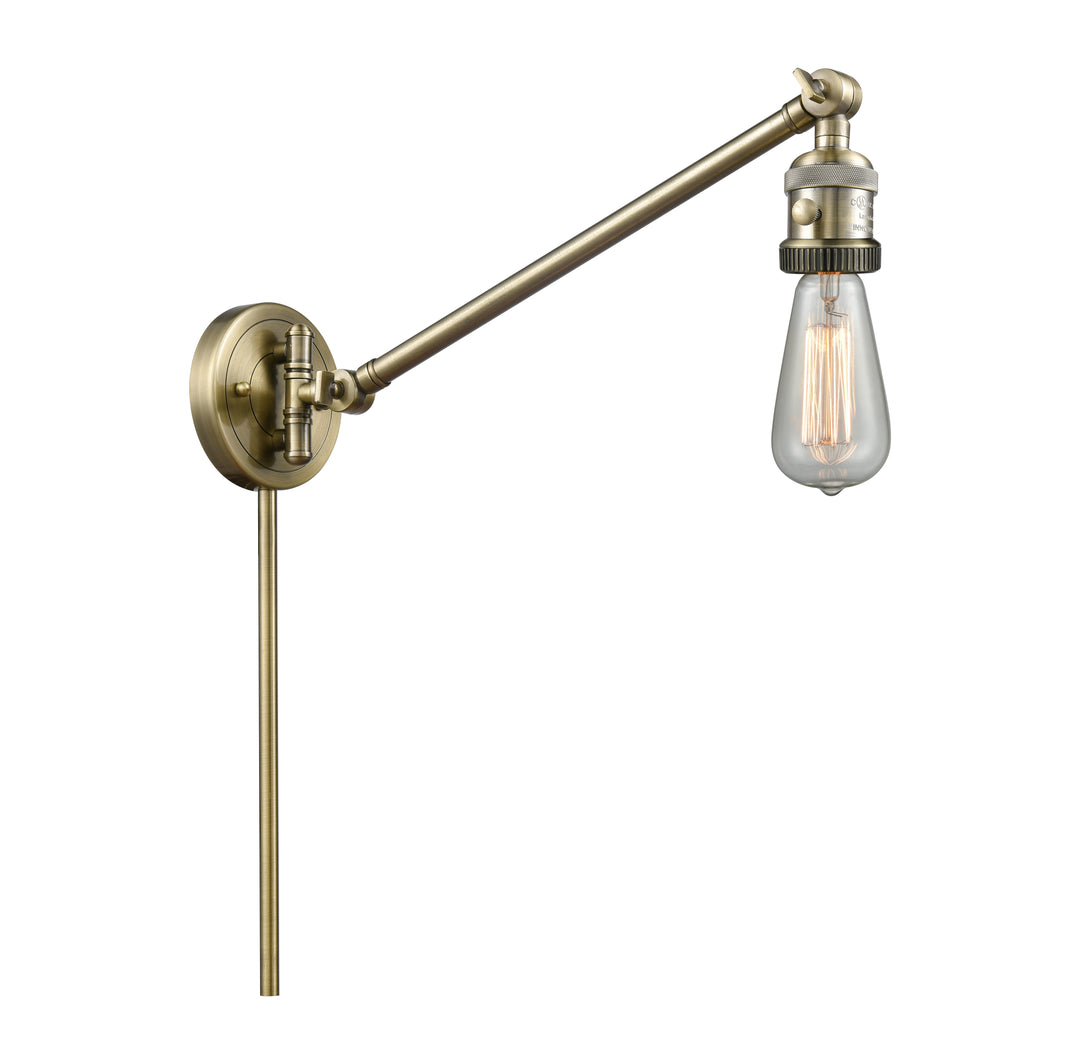 Innovations Lighting Bare Bulb Swing Arm - Antique Brass Reading | Swing Arms Innovations Lighting   