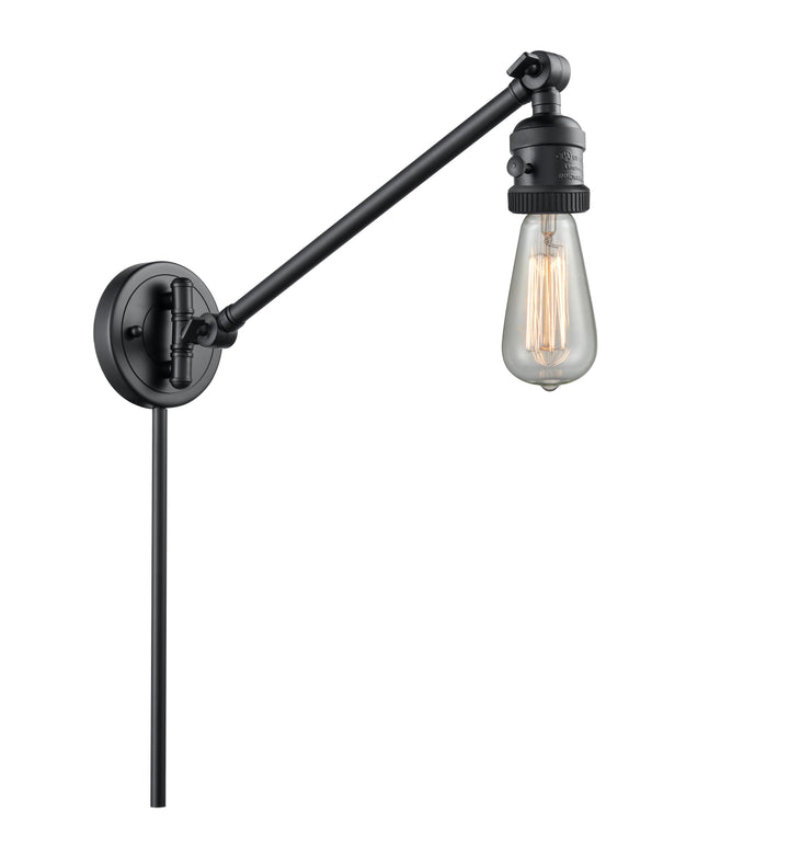 Innovations Lighting Bare Bulb Swing Arm - Matte Black