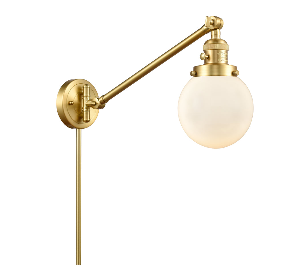 Innovations Lighting Beacon 6" Swing Arm - Satin Gold Reading | Swing Arms Innovations Lighting   