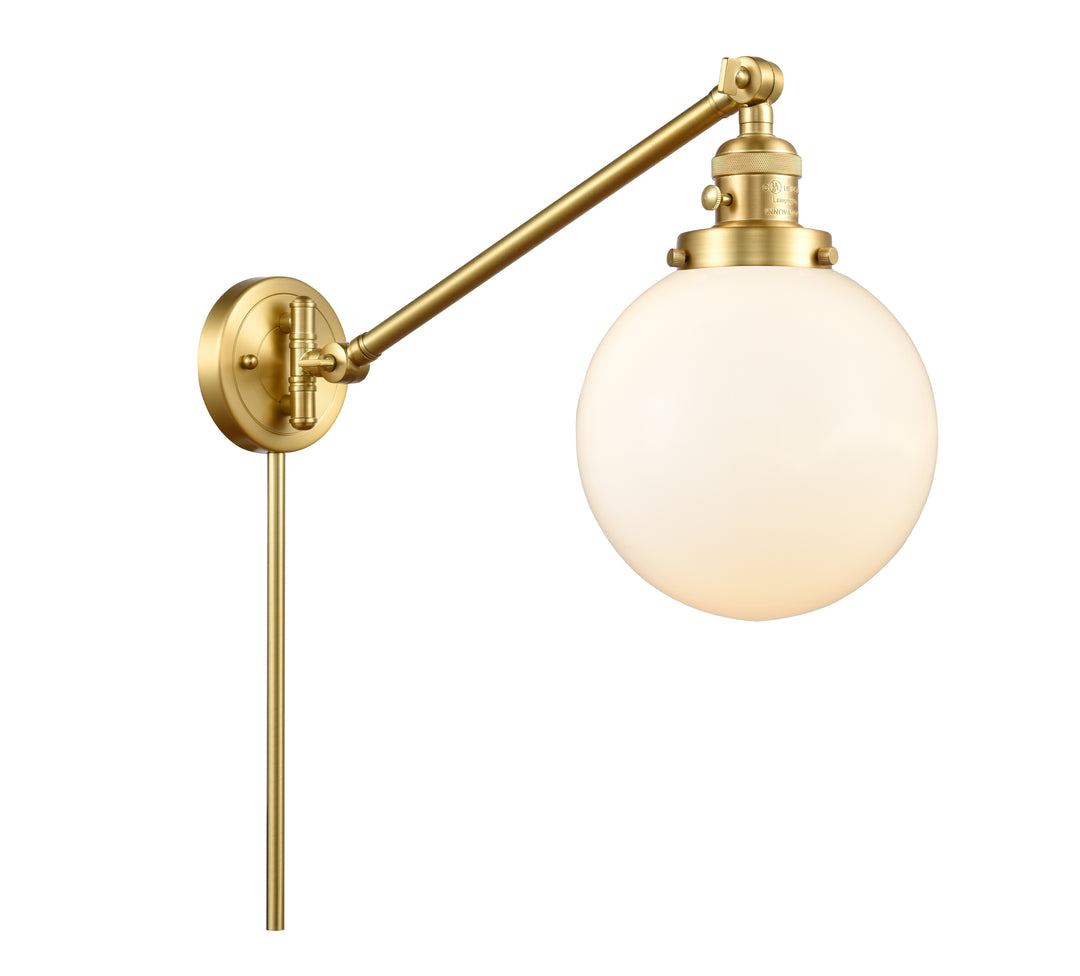 Innovations Lighting Beacon 8" Swing Arm - Satin Gold Reading | Swing Arms Innovations Lighting   