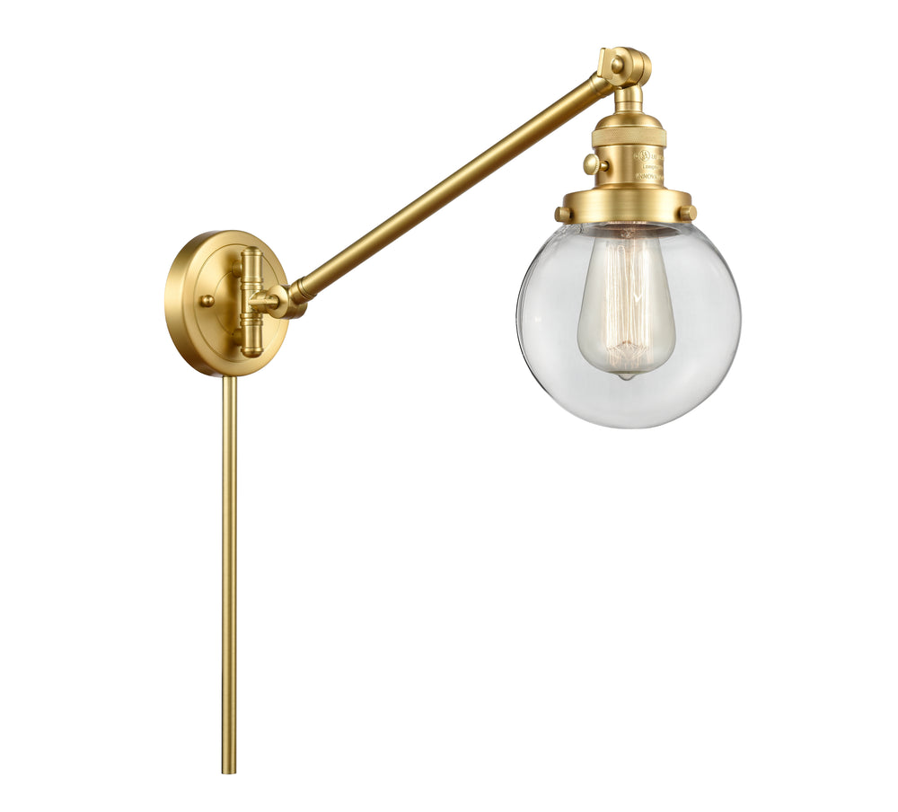 Innovations Lighting Beacon 6" Swing Arm - Satin Gold Reading | Swing Arms Innovations Lighting   