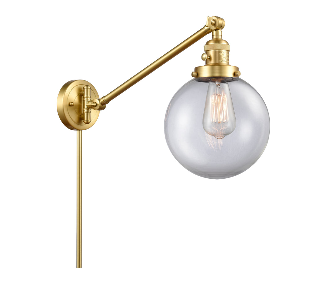 Innovations Lighting Beacon 8" Swing Arm - Satin Gold Reading | Swing Arms Innovations Lighting   