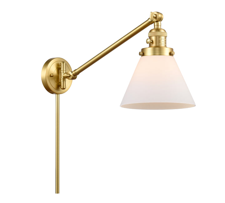 Innovations Lighting Cone 8" Swing Arm - Satin Gold