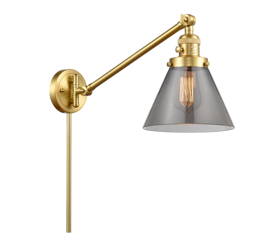 Innovations Lighting Cone 8" Swing Arm - Satin Gold Reading | Swing Arms Innovations Lighting   