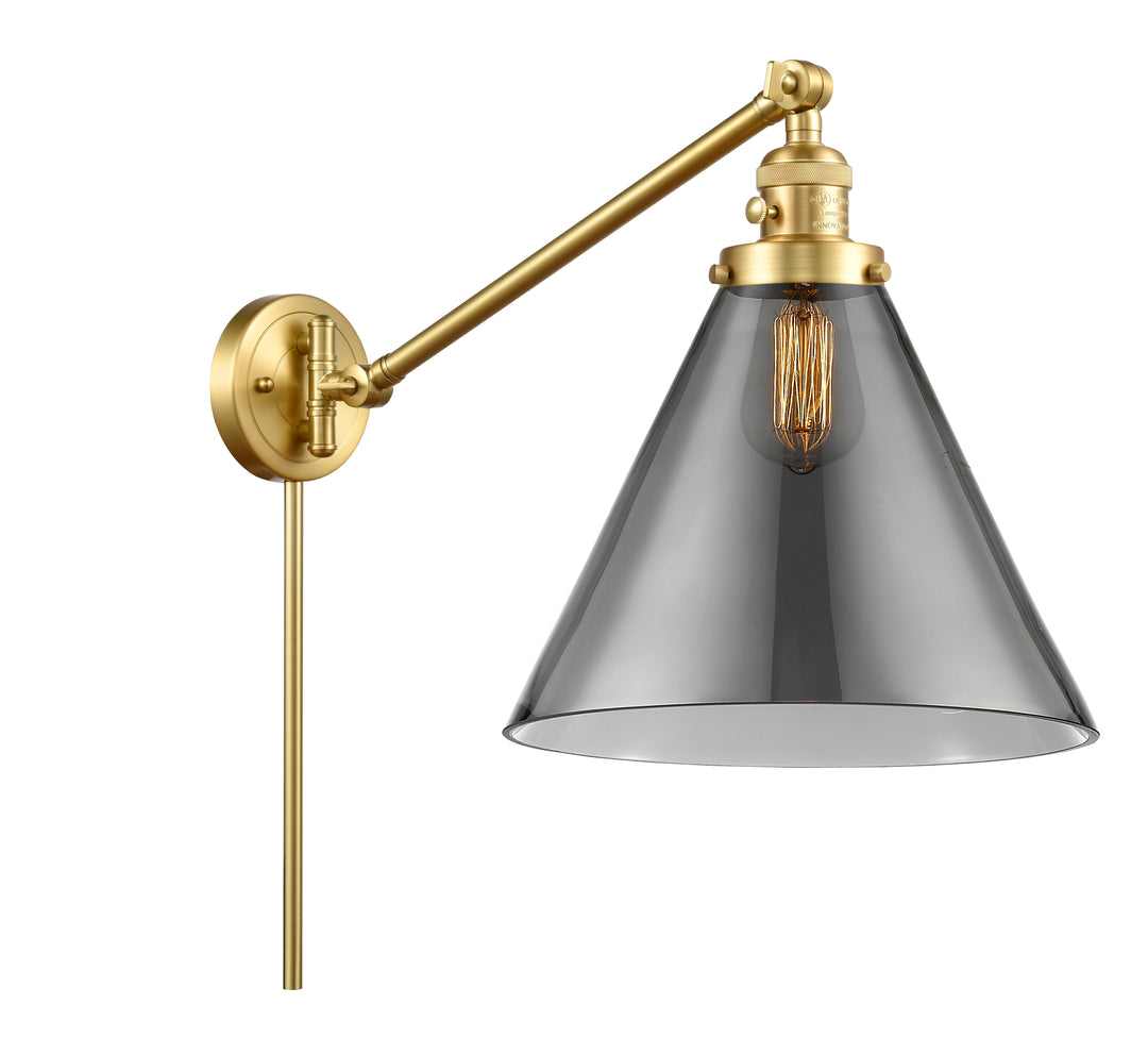 Innovations Lighting Cone 12" Swing Arm - Satin Gold