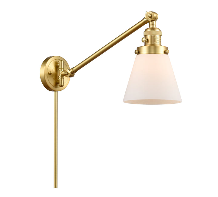 Innovations Lighting Cone 6" Swing Arm - Satin Gold Reading | Swing Arms Innovations Lighting   