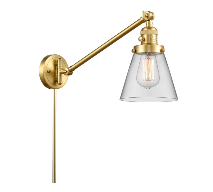 Innovations Lighting Cone 6" Swing Arm - Satin Gold Reading | Swing Arms Innovations Lighting   