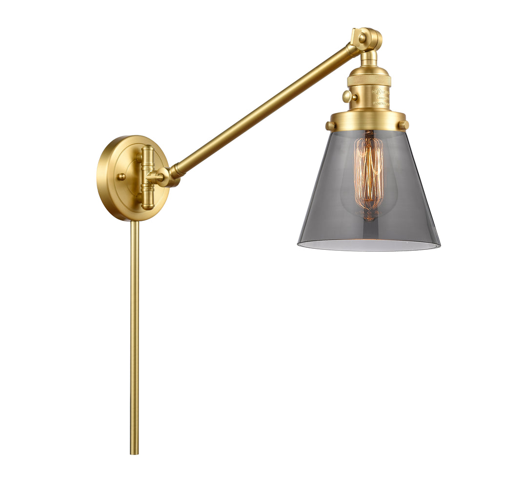 Innovations Lighting Cone 6" Swing Arm - Satin Gold Reading | Swing Arms Innovations Lighting   