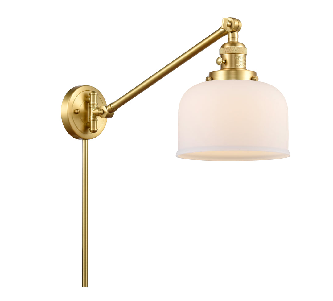 Innovations Lighting Bell 8" Swing Arm - Satin Gold Reading | Swing Arms Innovations Lighting   