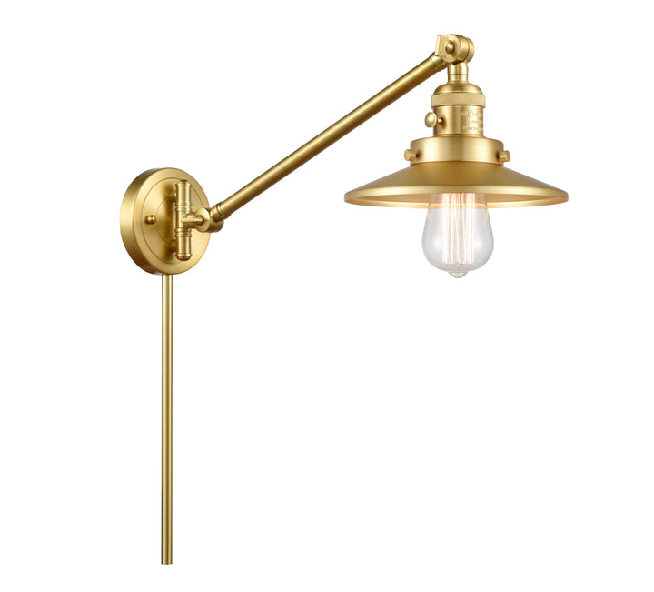 Innovations Lighting Railroad 8" Swing Arm - Satin Gold Reading | Swing Arms Innovations Lighting   