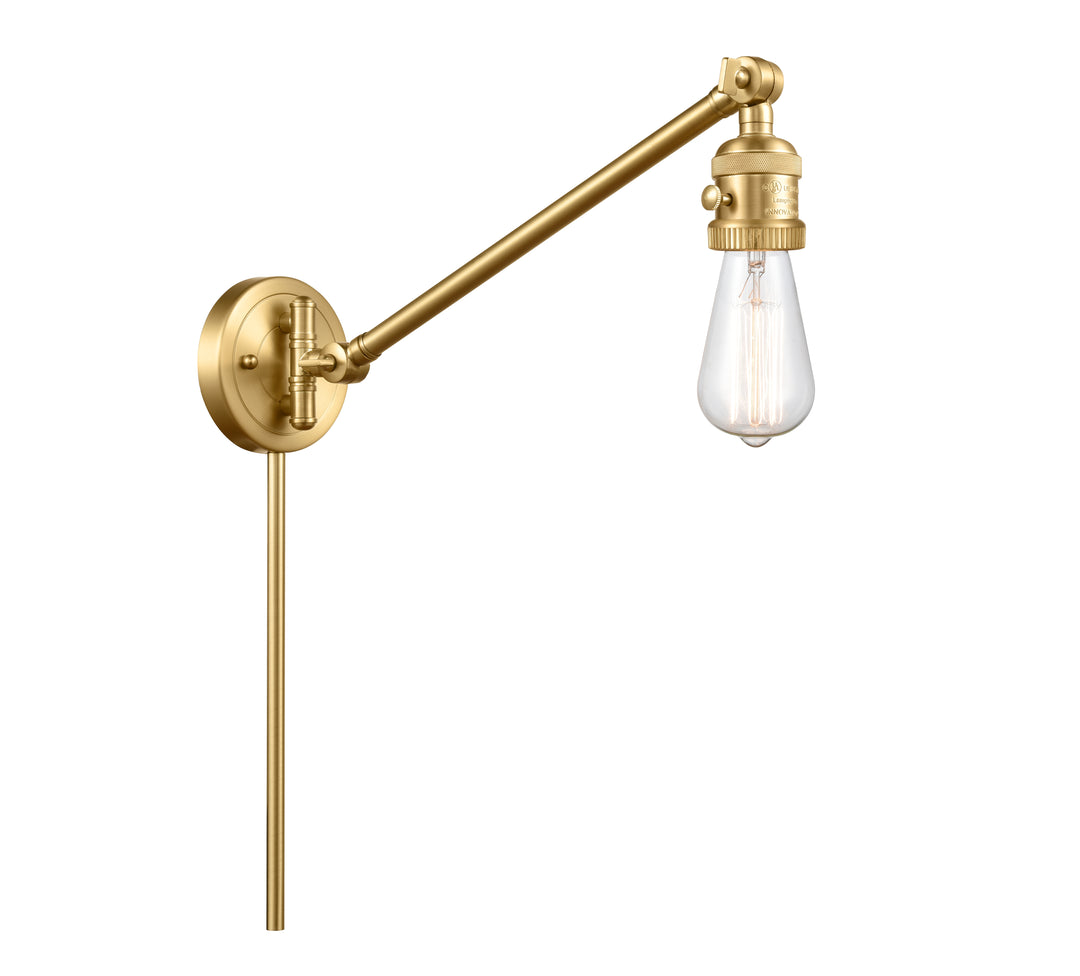 Innovations Lighting Bare Bulb Swing Arm - Satin Gold Reading | Swing Arms Innovations Lighting   