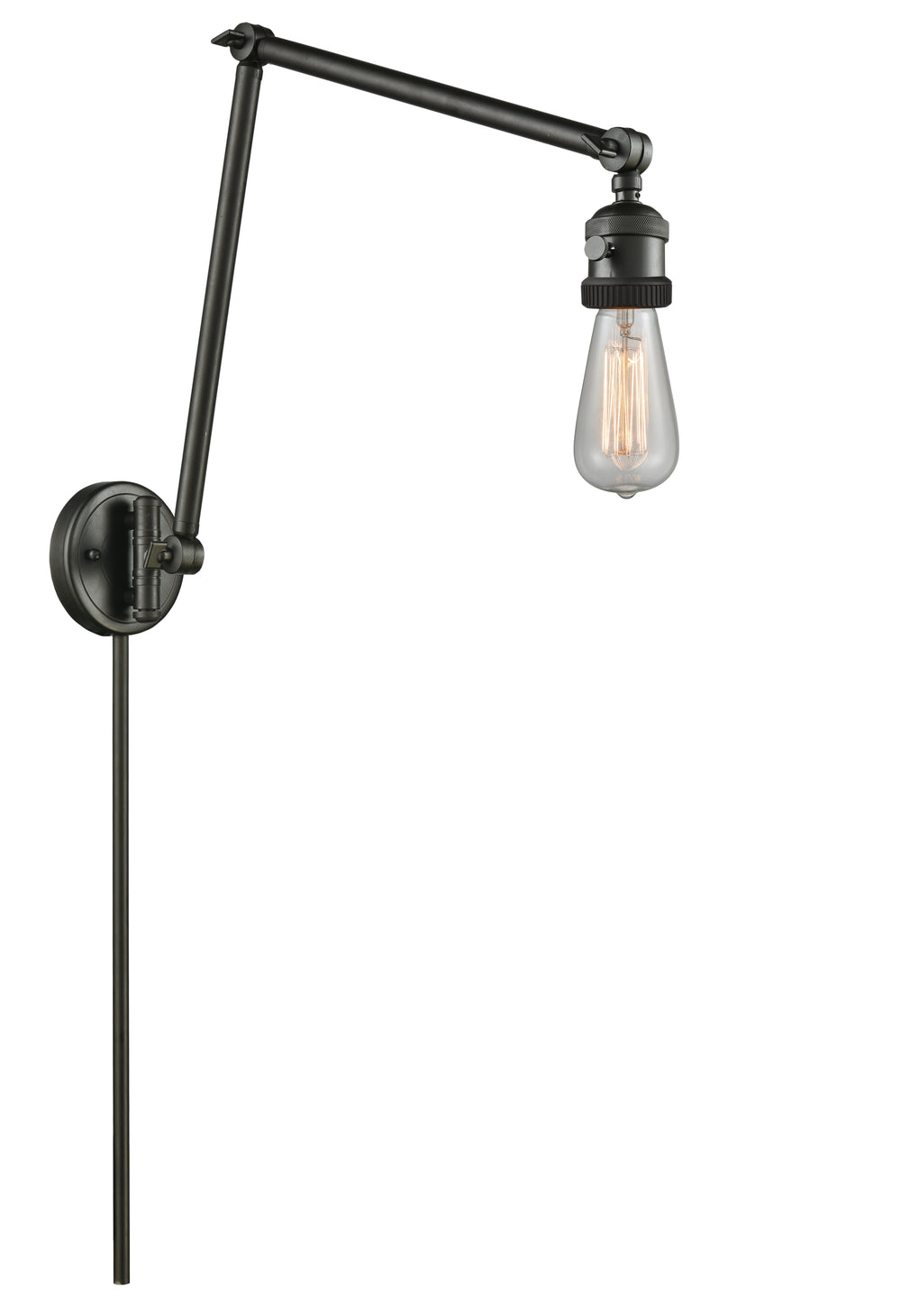 Innovations Lighting Bare Bulb Swing Arm - Oil Rubbed Bronze Reading | Swing Arms Innovations Lighting Default Title  