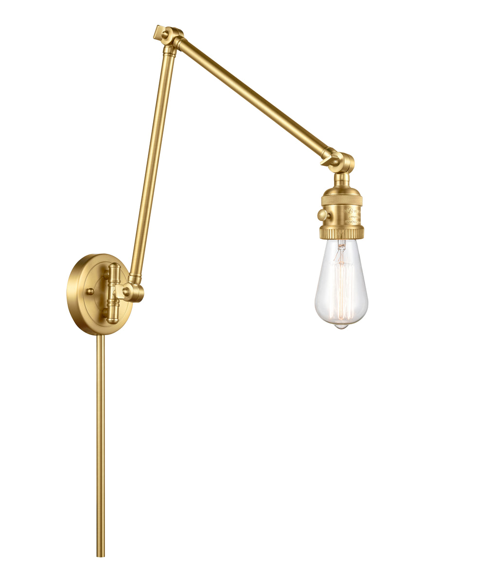 Innovations Lighting Bare Bulb Swing Arm - Satin Gold Reading | Swing Arms Innovations Lighting Default Title  