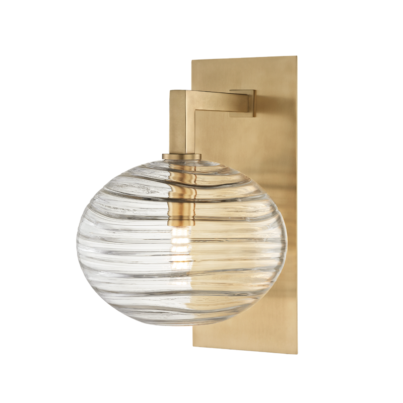 Hudson Valley Lighting Breton Wall Sconce Wall Sconces Hudson Valley Lighting Aged Brass  