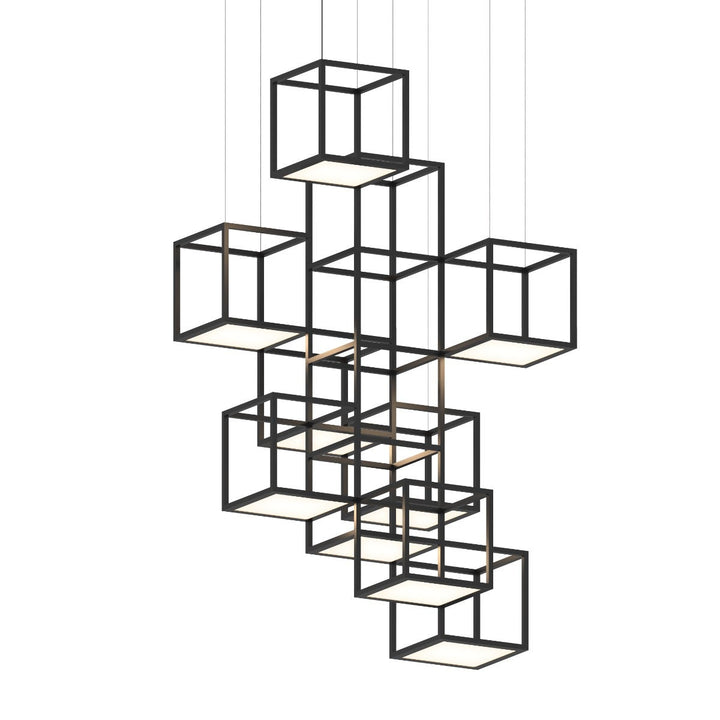 Sonneman Cubix™ 9-Light Vertical LED Pendant Pendants Sonneman   