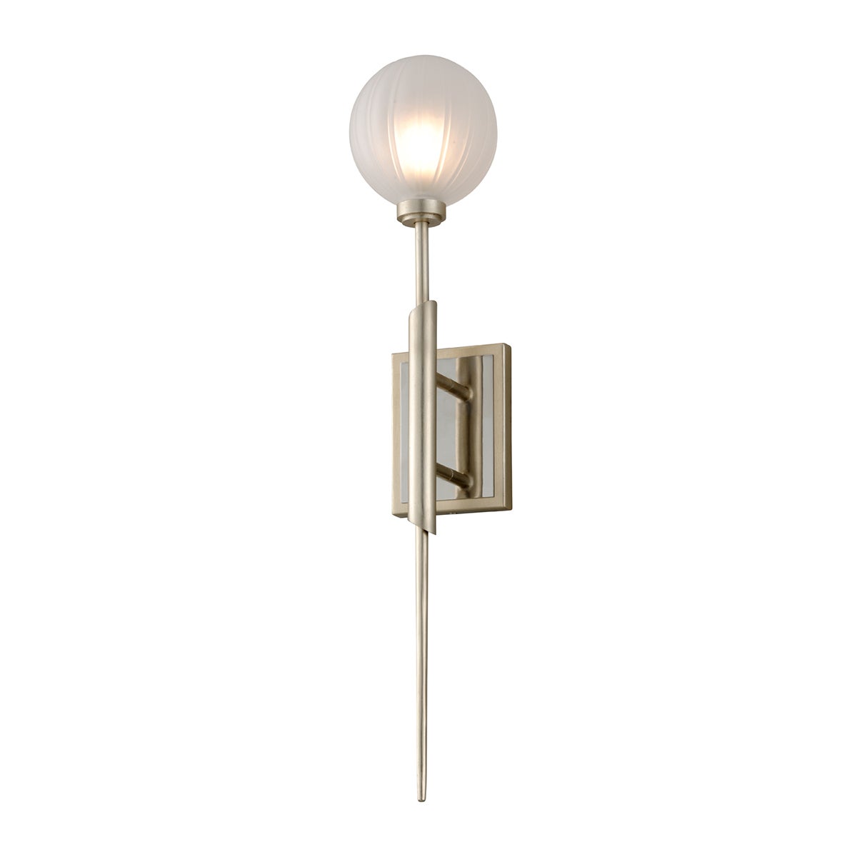 Corbett Lighting Tempest Wall Sconce Wall Sconce Corbett SATIN SILVER LEAF 5.25x27 