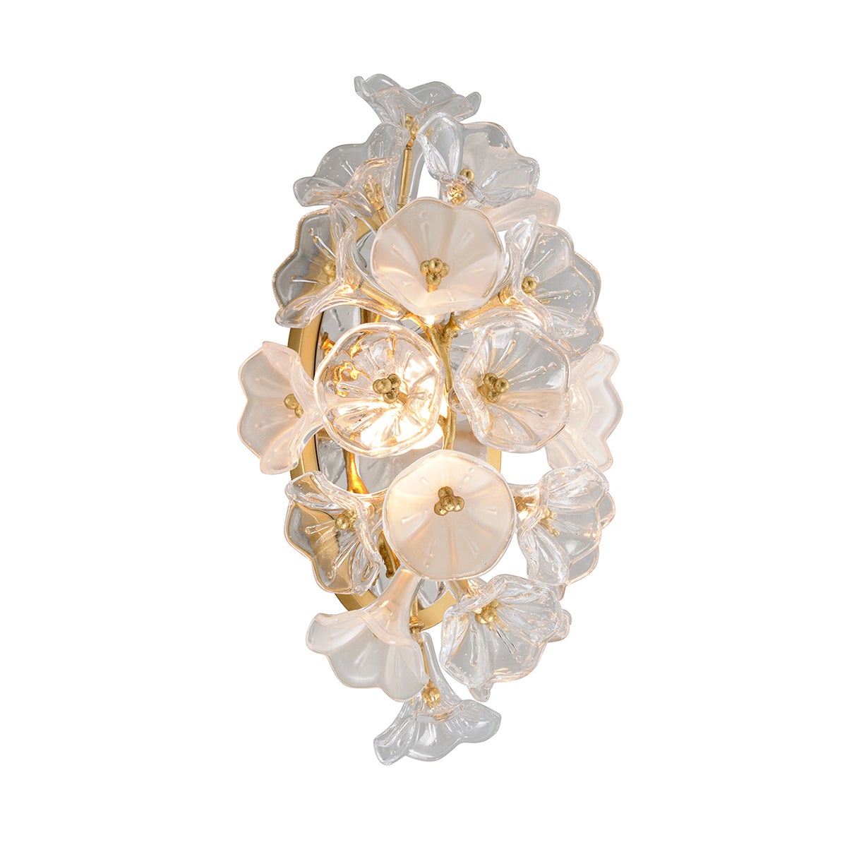 Corbett Lighting Jasmine Wall Sconce Wall Sconce Corbett Gold Leaf 0x0 