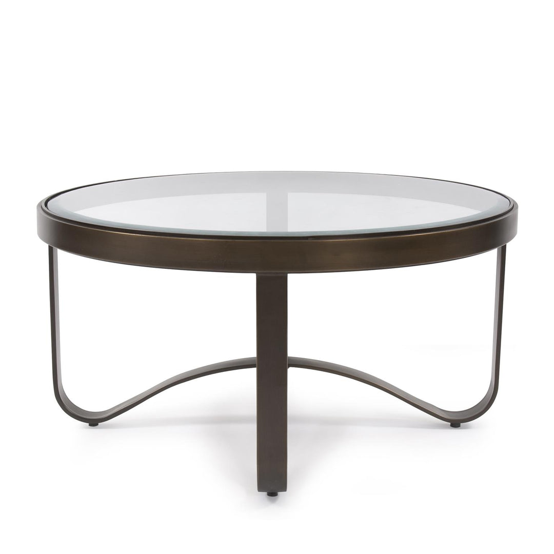 Howard Elliott Collection Round Metal Coffee Table Decorative Tables Howard Elliott Collection   