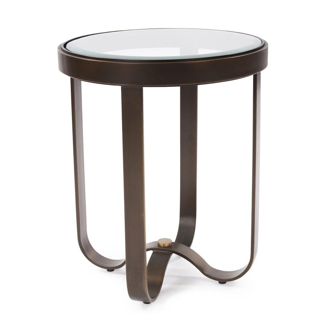 Howard Elliott Collection Round Metal Side Table Decorative Tables Howard Elliott Collection   