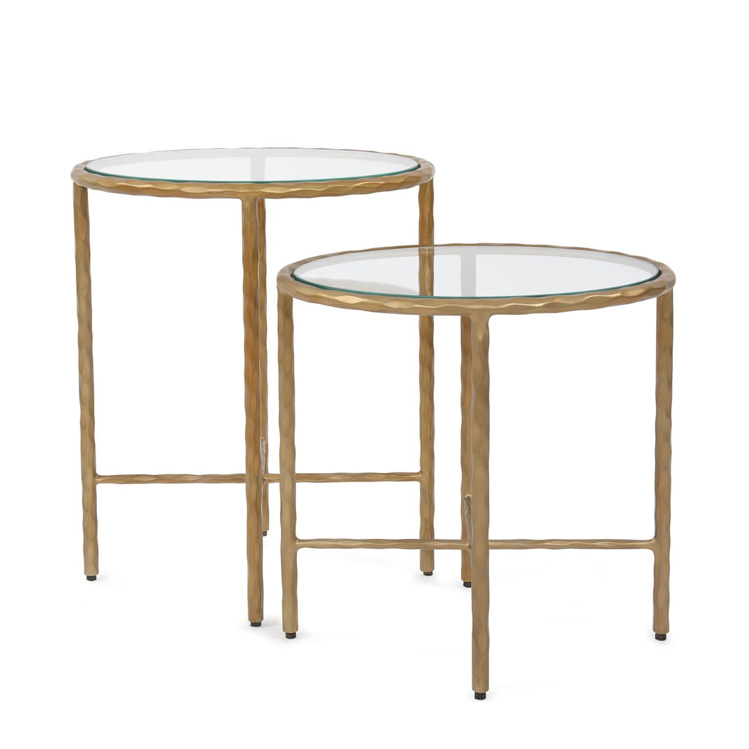 Howard Elliott Collection Tetro Oval Nesting Tables Decorative Tables Howard Elliott Collection   