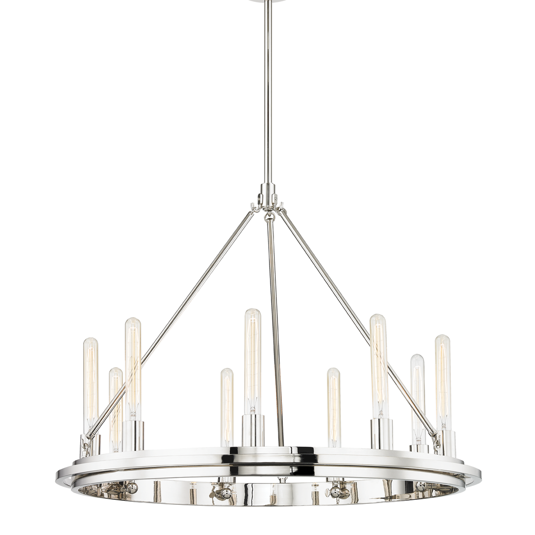 Hudson Valley Lighting Chambers Chandelier Chandeliers Hudson Valley Lighting Polished Nickel  