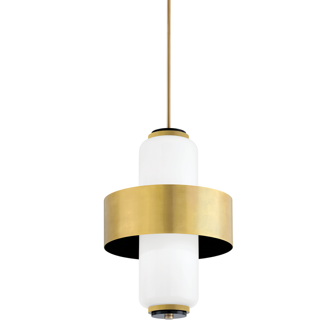 Corbett Lighting Melrose Pendant Pendants Corbett VINTAGE BRASS/SOFT BLACK 19x26 