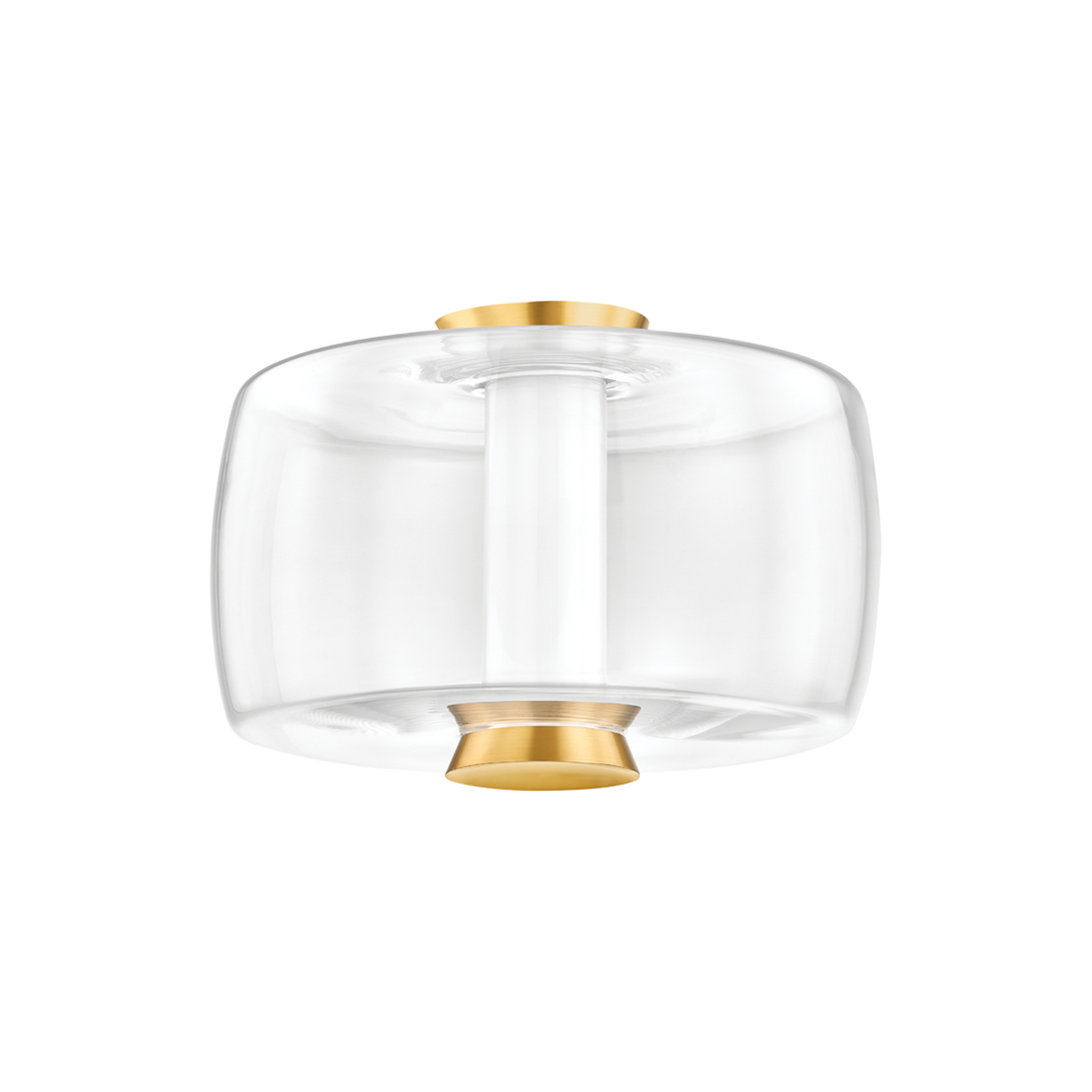 Hudson Valley Lighting BEAU Flush Mount Ceiling Flush Mounts Hudson Valley Lighting Aged Brass  