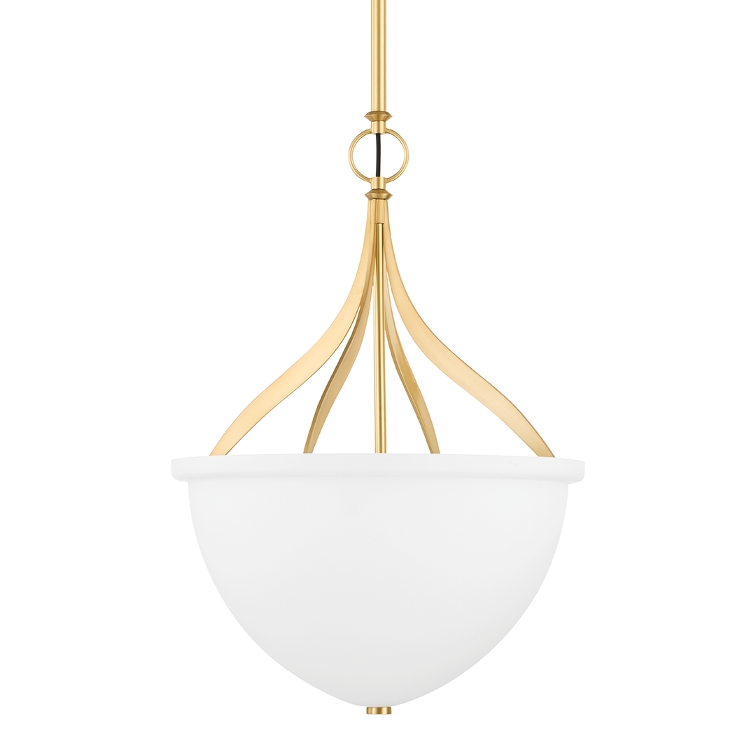 Hudson Valley Lighting Browne Pendant Pendants Hudson Valley Lighting Aged Brass  