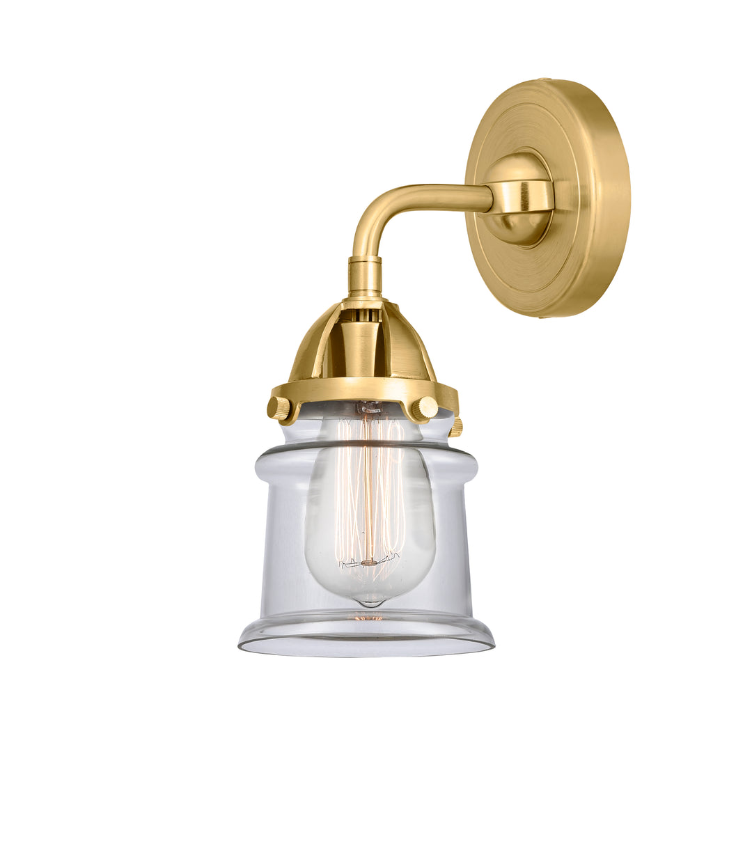 Innovations Lighting Canton 5" Sconce - Satin Gold Wall Sconces Innovations Lighting   