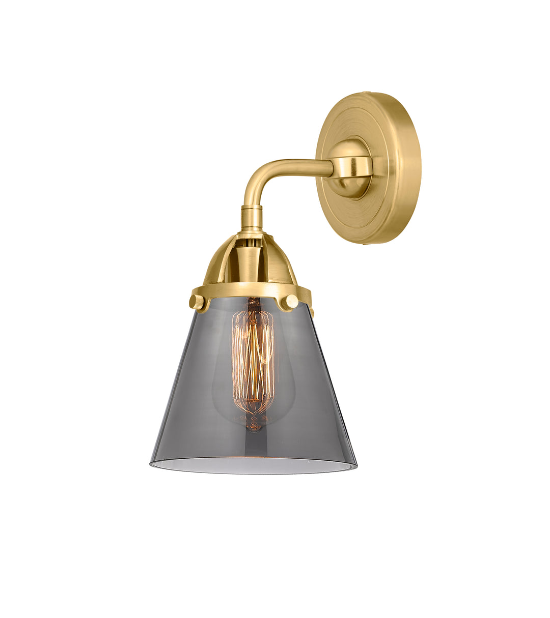 Innovations Lighting Cone 6" Sconce - Satin Gold Wall Sconces Innovations Lighting   