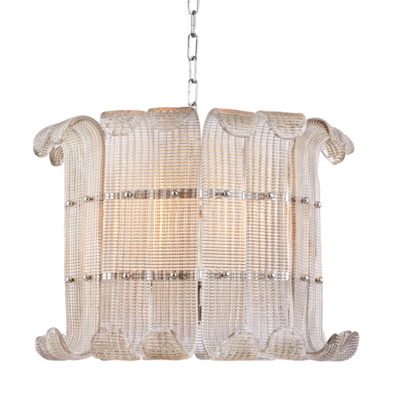 Hudson Valley Lighting Brasher Chandelier Chandelier Hudson Valley Lighting Polished Nickel  