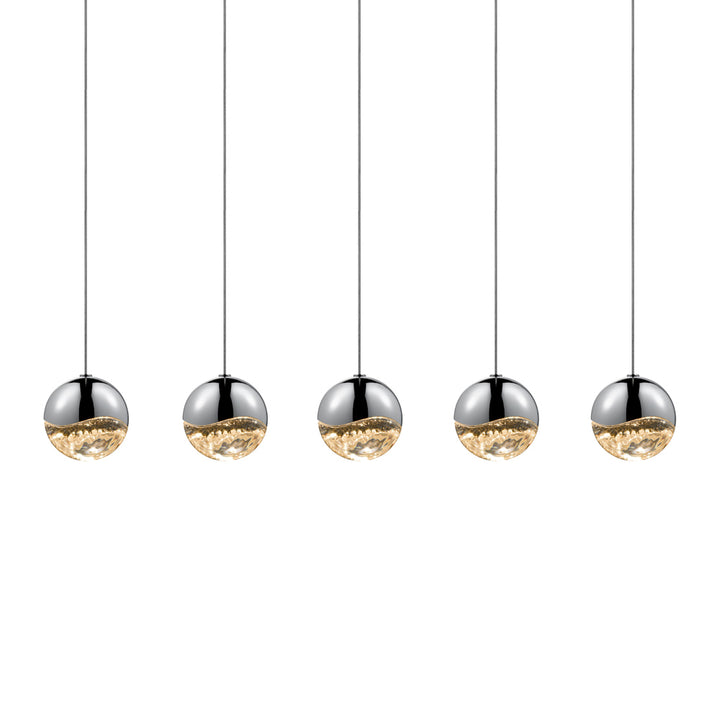 Sonneman Grapes® 5-Light Rectangle Medium LED Pendant Pendants Sonneman   