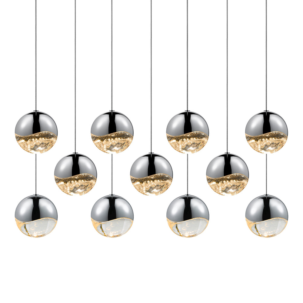 Sonneman Grapes® 11-Light Rectangle Large LED Pendant Pendants Sonneman   